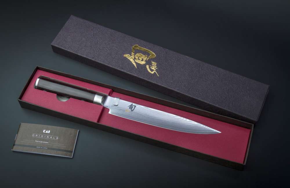 Ніж для тонкої нарізки KAI Shun Classic 18 см slicing - DM-0768 - Фото 3