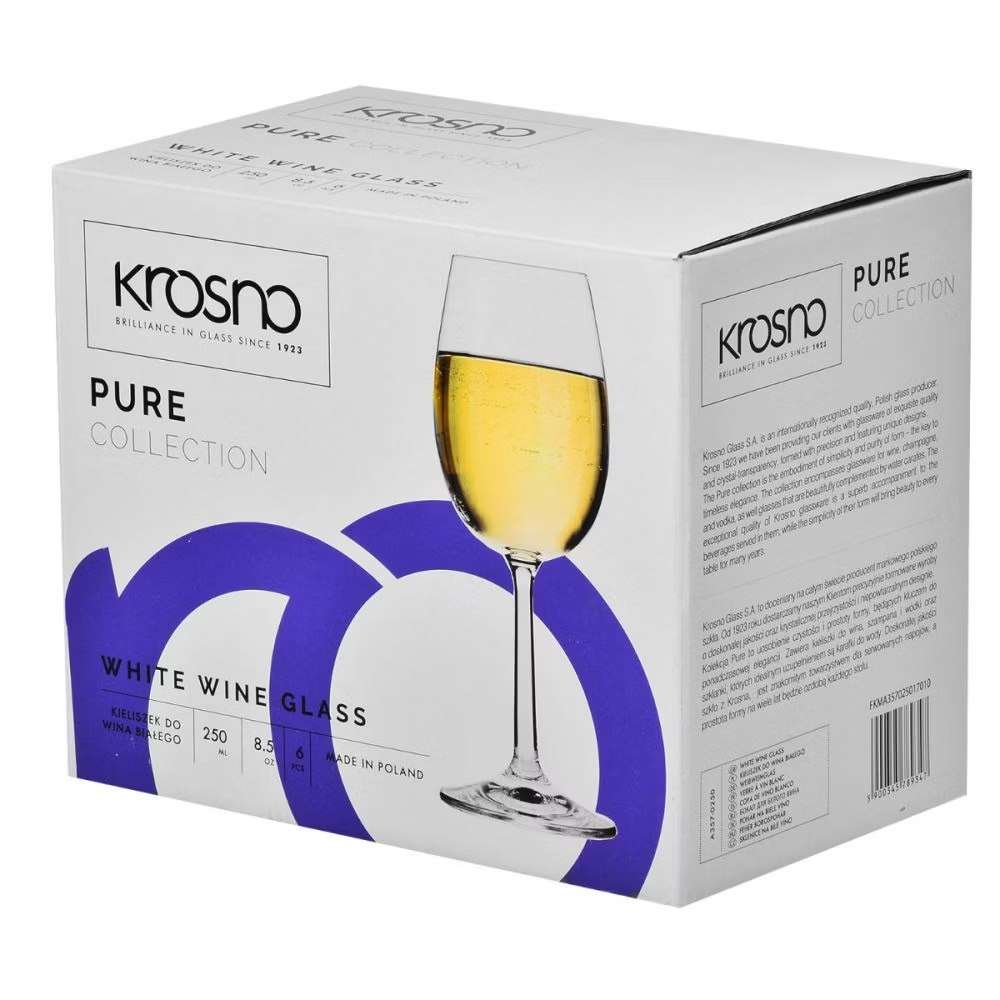 Бокал для белого вина Krosno Pure 250 мл 5900345789347 - Фото 2