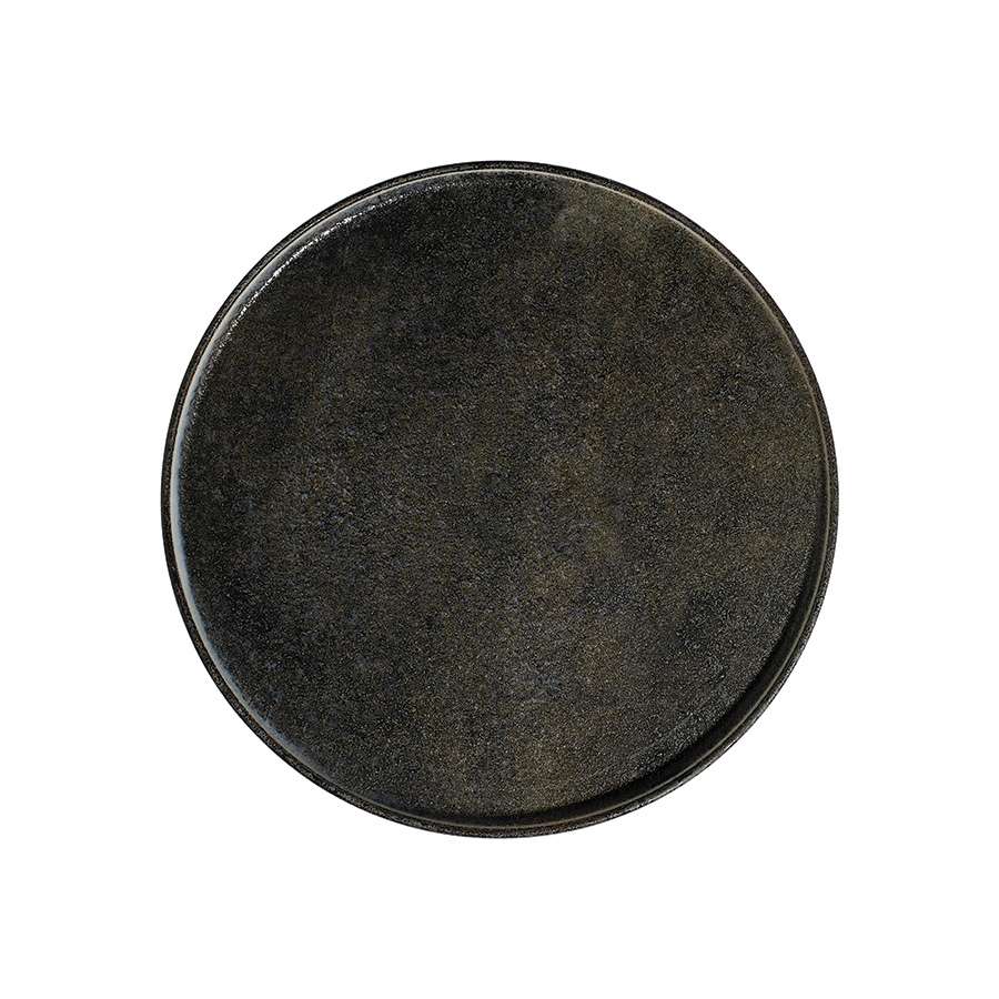 Тарелка мелкая с бортом ID Fine Visto 25.5 см black 20255-161025 - Фото 1