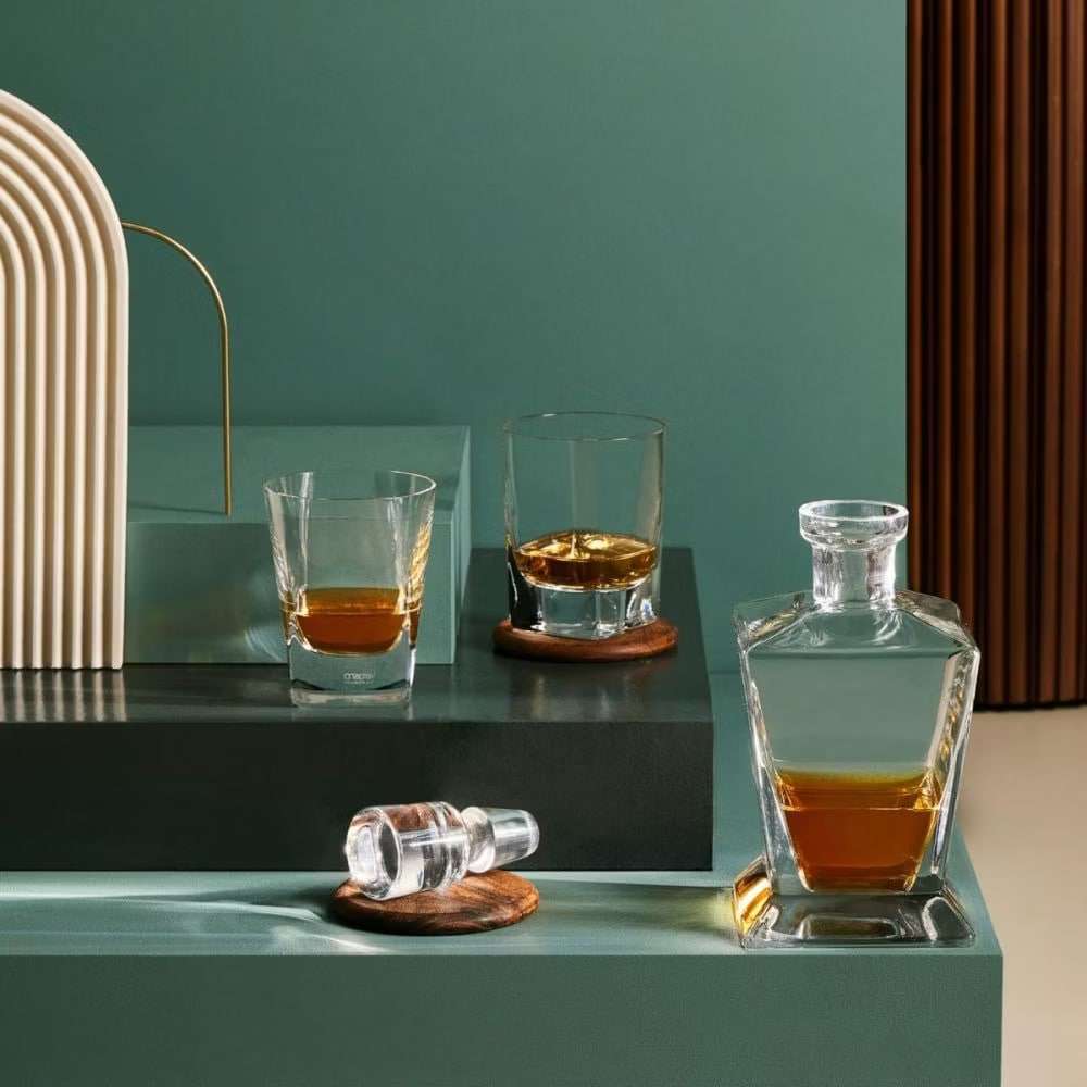 Набір для віскі Krosno Caro ( 7 ел. графін+склянка) 750 мл, 250 мл - 5900345794297 - Фото 5