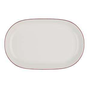 Тарілка овальна ID Fine Modest Maroon 28X18 см magnus 13001-143028