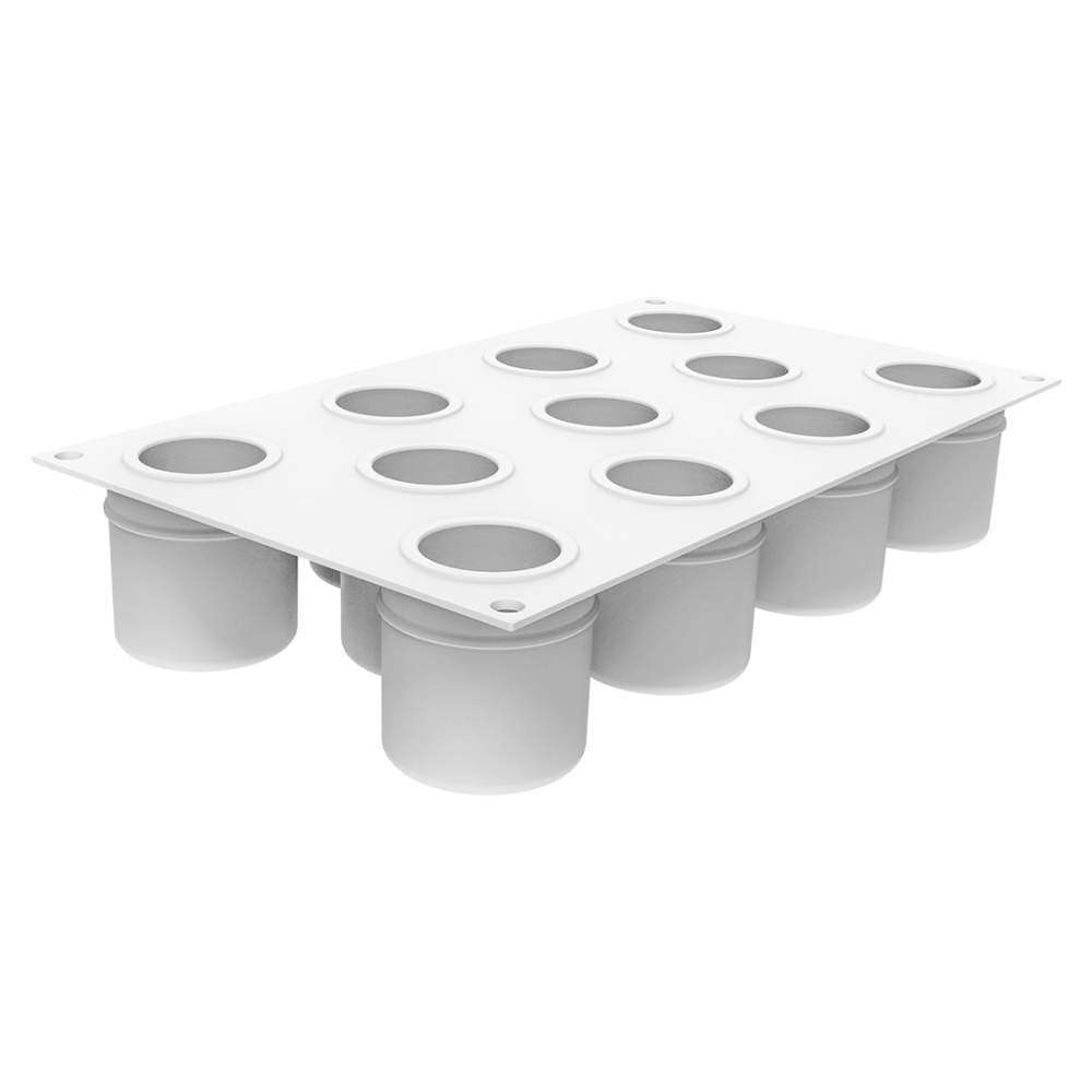 Силиконовая форма для десертов CILINDRO 3D 100 Silikomart CILINDRO 3D 100 - Фото 2