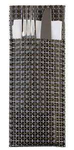 Конверт для приборов (6 шт) APS 25X9 см silvergrey 60551