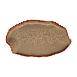 Блюдо, тарелка овальная Porser Professional Roots Hazel 33 см HZL-SNTKT33