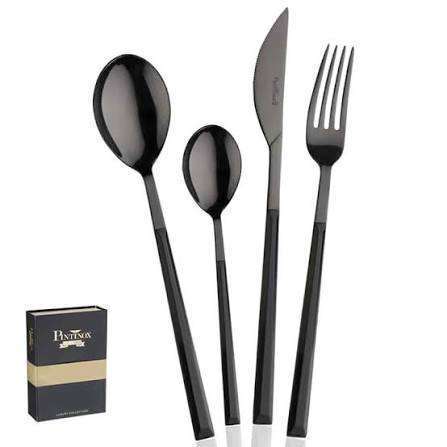 Набор приборов (сет 24 шт)  Pintinox Sushi Queen Anniversary black&black 17W07091 - Фото 2