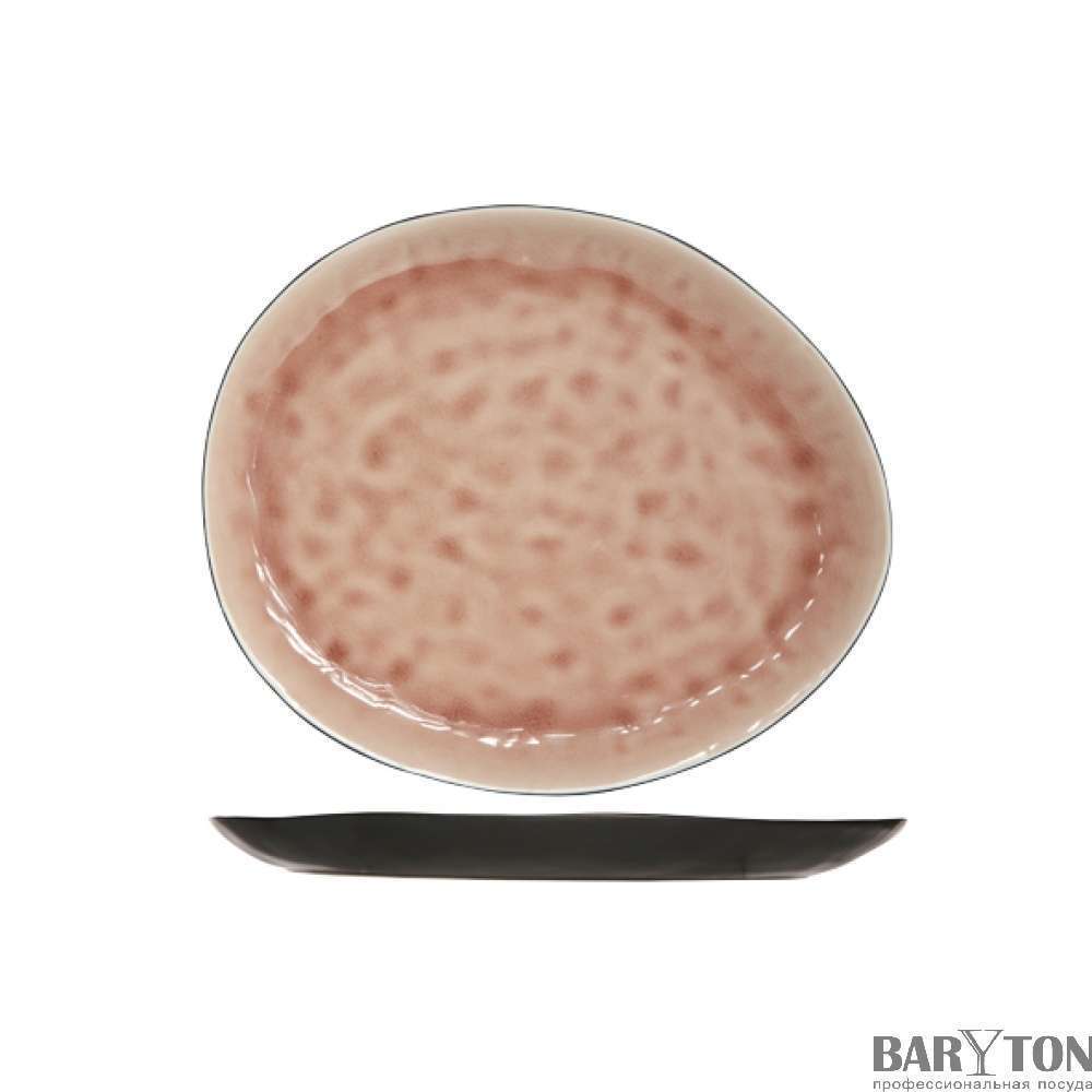 Тарілка овальна Cosy&Trendy Laguna old rose 27Х23 см - 1690517 - Фото 2