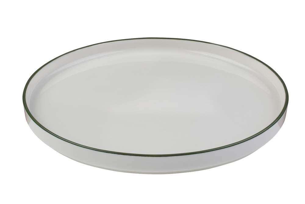 Тарілка мілка з бортом ID Fine Modest Green stolt 21 см - 16001-161021