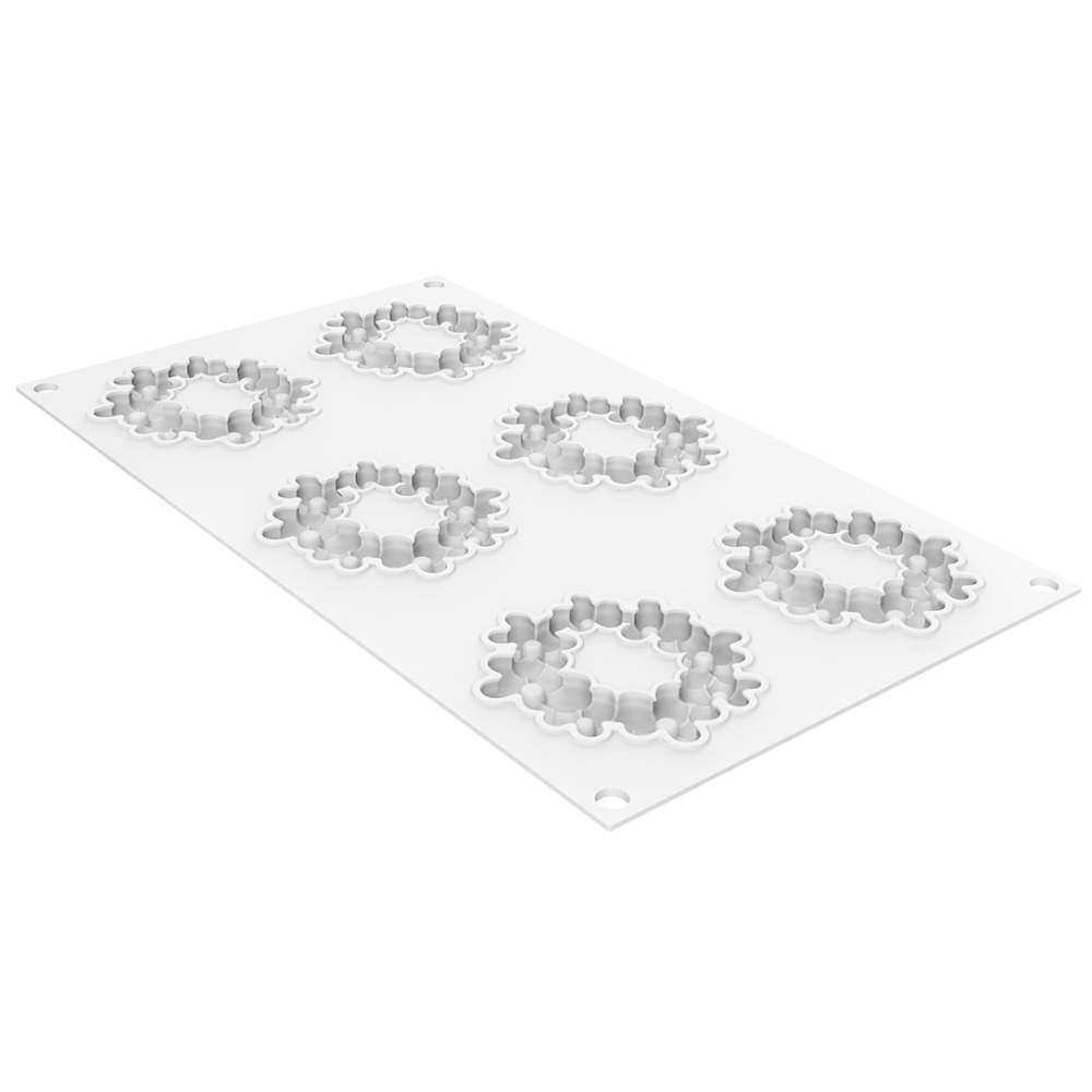 Силиконовая форма для декора FLORA 19 мл Silikomart FLORA 19 - Фото 3