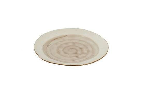 Тарелка круглая Alt Porcelain Country 25см. (светло-серая) FB3703LG-10CS