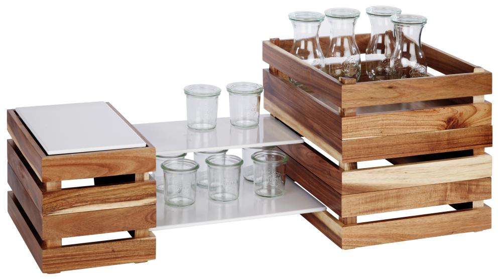 Ящик-подставка APS GN 1/2 35X29Xh10.5 см 11621 - Фото 2