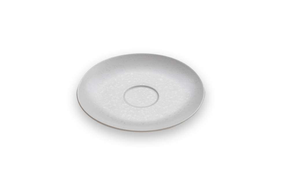 Блюдце для чашки 90 мл Ariane Oxide elevated 13 см pearl white AVCARNA70014013 - Фото 1