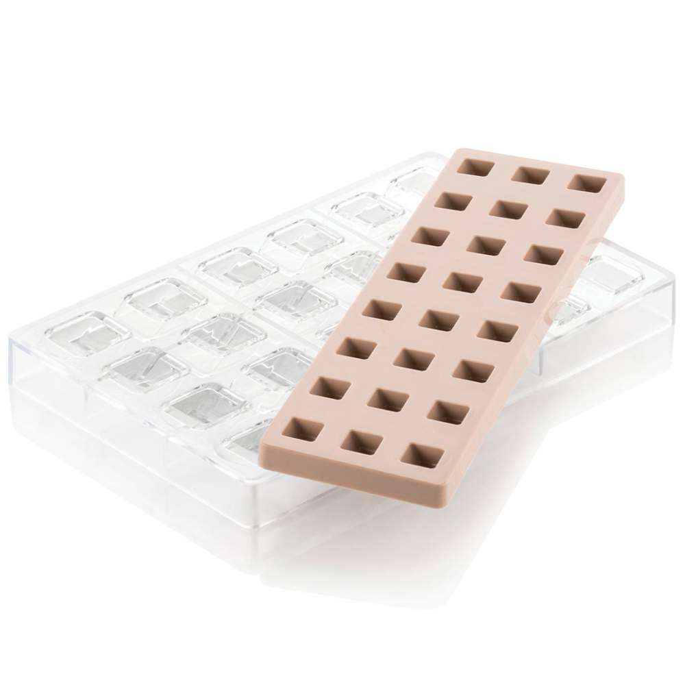 Форма для шоколада QUADRO 25х25 мм Silikomart CH015 - Фото 3