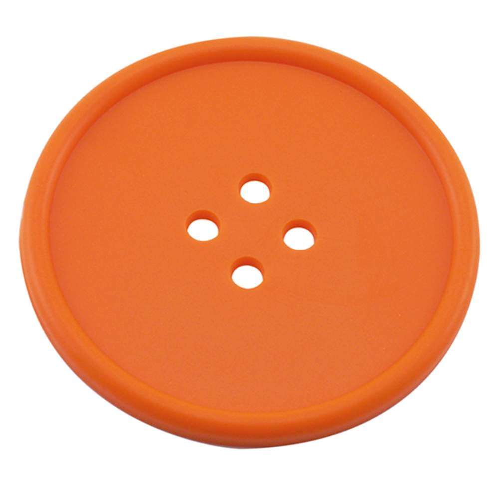 Костер подставка "Button" оранжевый, каучук The Bars D001O
