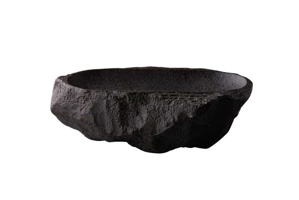 Тарелка овальная Studio Raw Natural Stone 23X15 X h6.5 см black RD19102