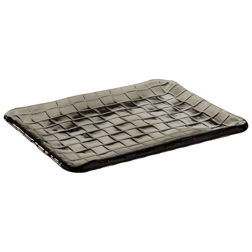 Тарелка для суши, блюдо APS Takashi 23X18Xh1.5 см серая 40905 - Фото 1