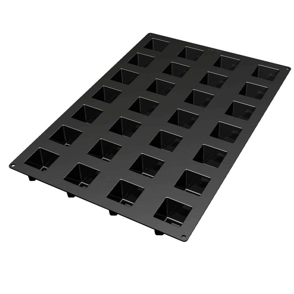 Силиконовая форма для десертов КУБ 5,2х5,2 см Silikomart SQ021/YL - Фото 2