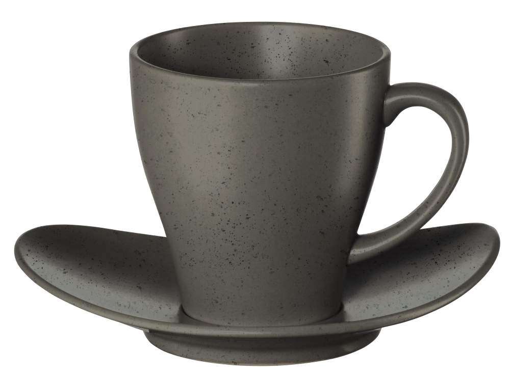 Чашка з блюдцем Asa Cuba Grigio 200 мл - 1224400 - Фото 1