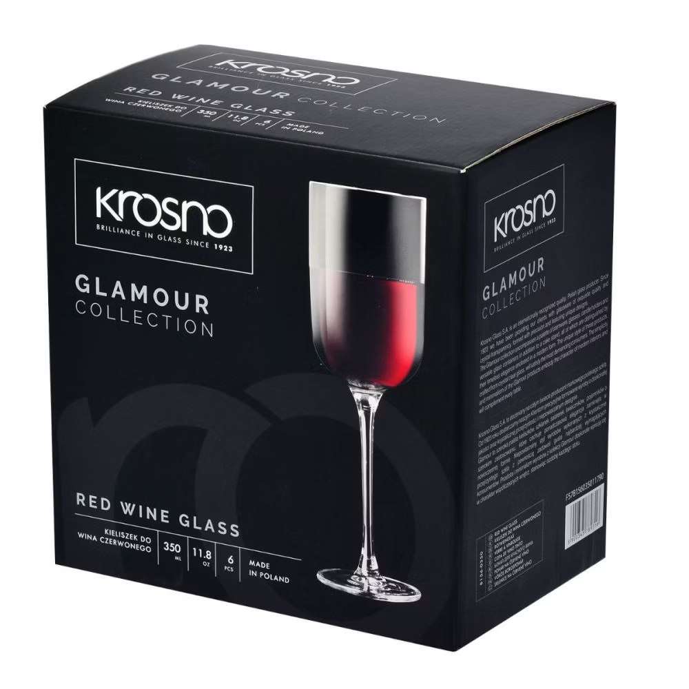 Бокал для красного вина Krosno Glamour 350 мл 5900345789316 - Фото 2