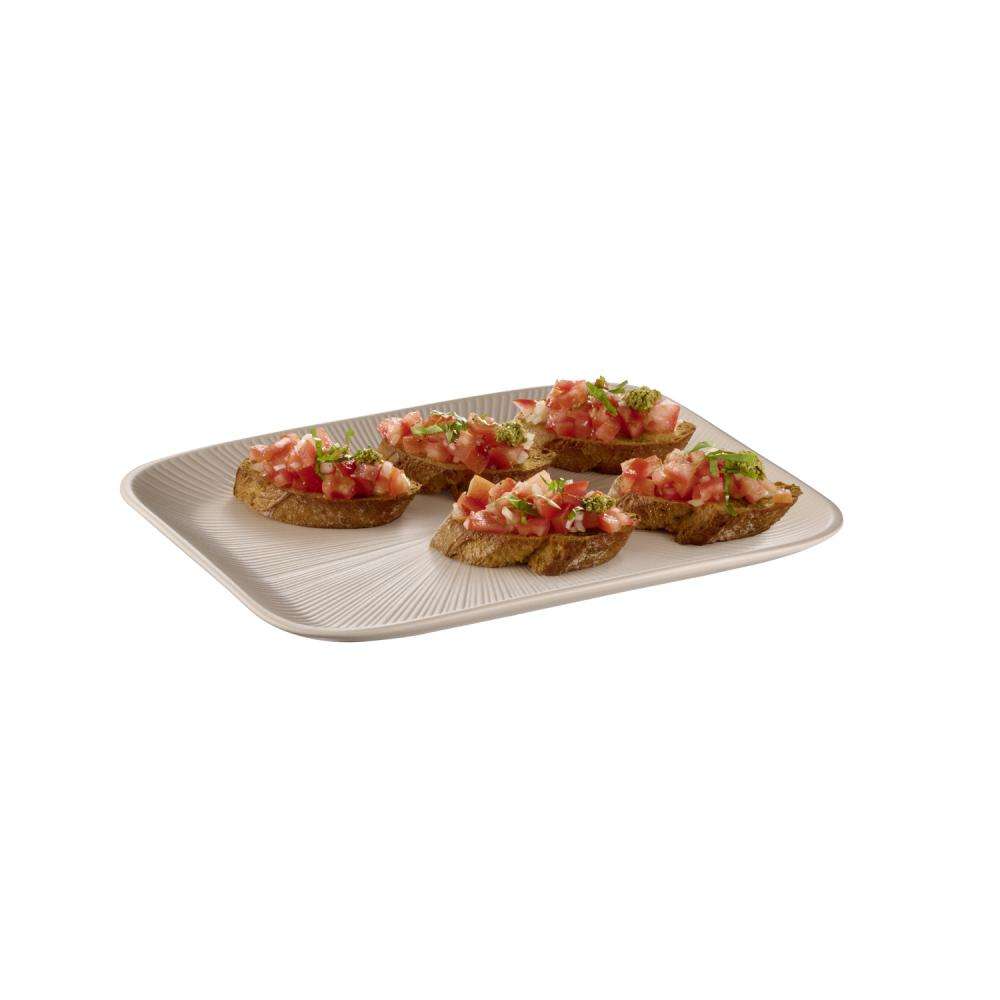 Блюдо прямоугольное APS Nero beige d32.5Xh26.5 см 85401 - Фото 2