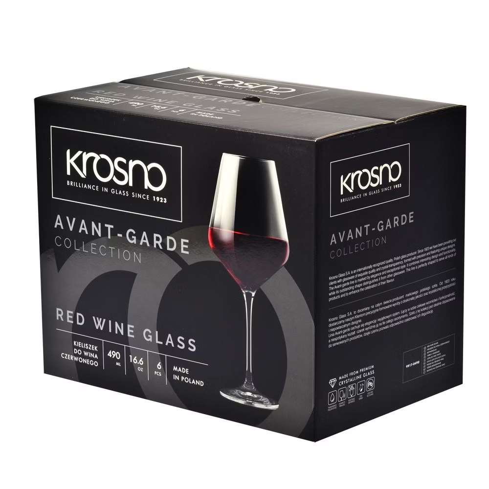 Келих для червоного вина Krosno Avant garde 490 / 550 мл - 5900345790992 - Фото 2