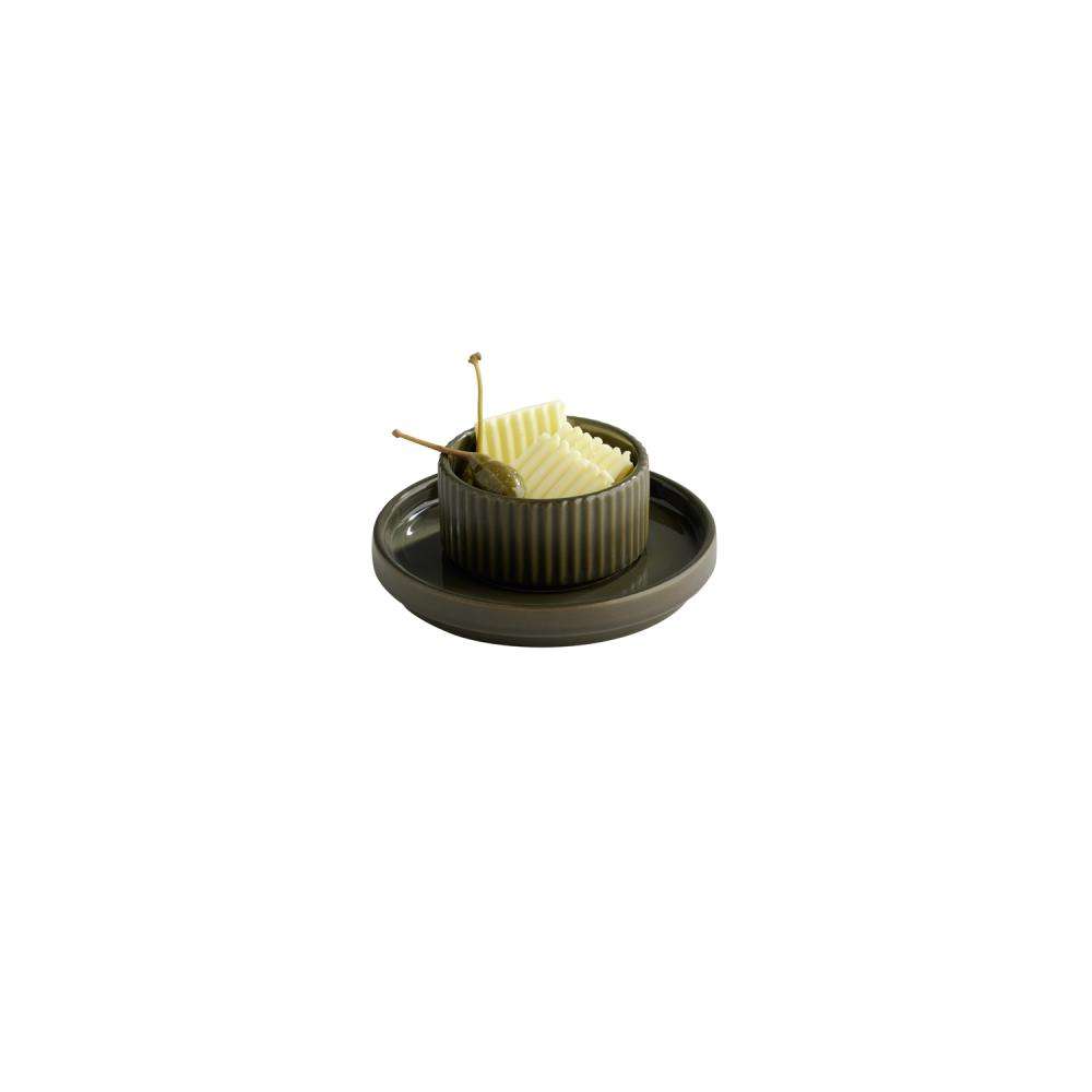 Блюдце для чашки 80 мл APS "The Grid" Mud 12.5 см 19068 - Фото 3