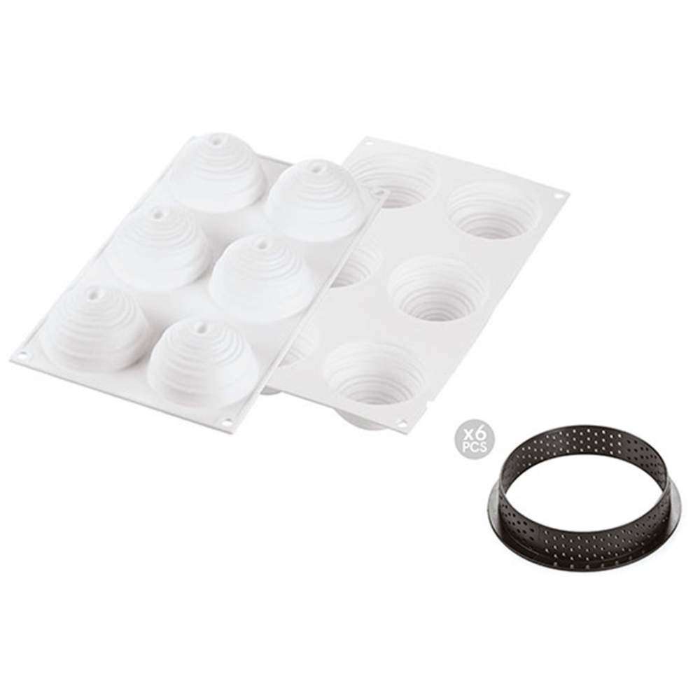 Набор форм для тартов MONTBLANC Silikomart KIT TARTE RING MONTBLANC D80 MM - Фото 2