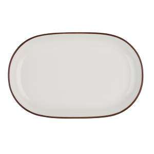 Тарелка овальная ID Fine Modest Brown 23X15 см 18001-143023