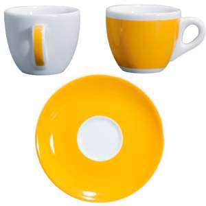 Чашка с блюдцем 12 см для эспрессо 75 мл, серия Verona Millecolori Yellow Ancap 33011-002021CA VR