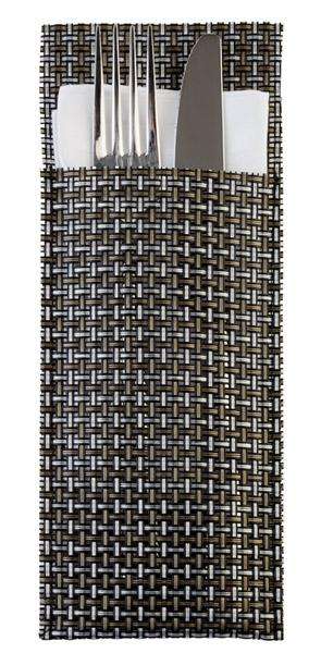 Конверт для приборов (6 шт) APS 25X9 см silvergrey - 60551