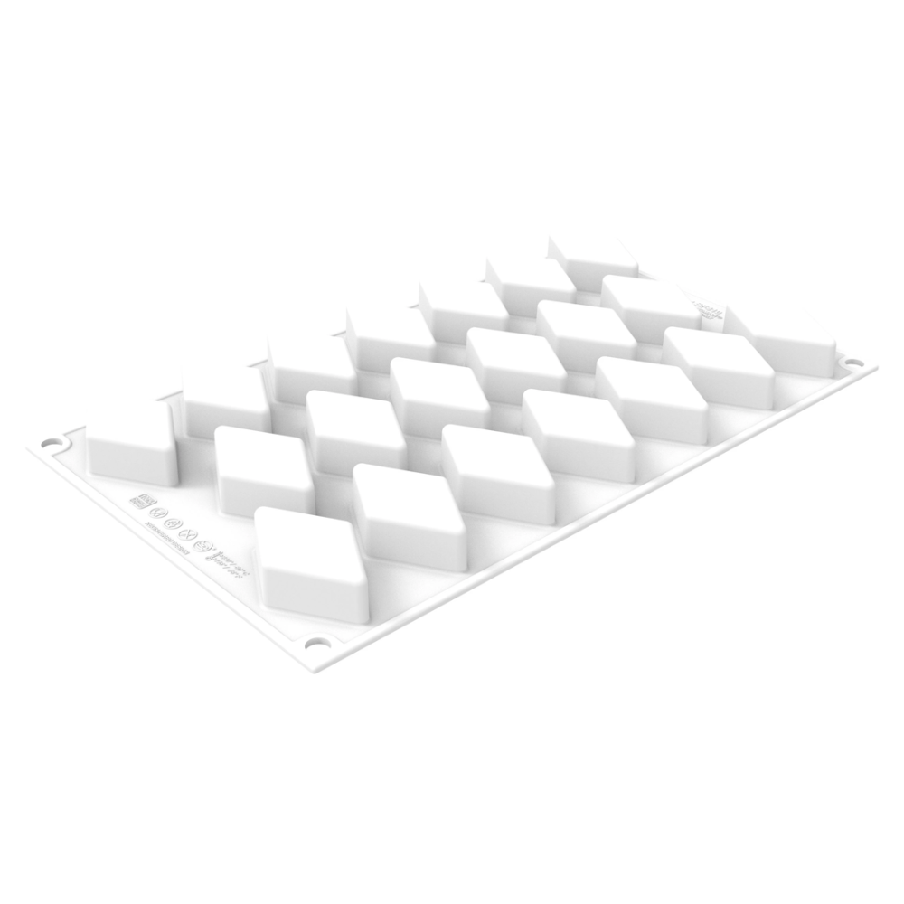 Силиконовая форма для десерта ROMBO XS 16 мл Silikomart ROMBO XS 16 - Фото 2