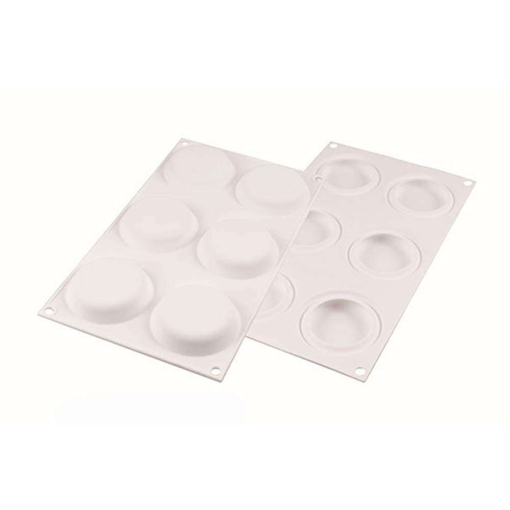 Силиконовая форма для десертов DECOR ROUND d-6,7 см Silikomart DECOR ROUND 50 - Фото 2