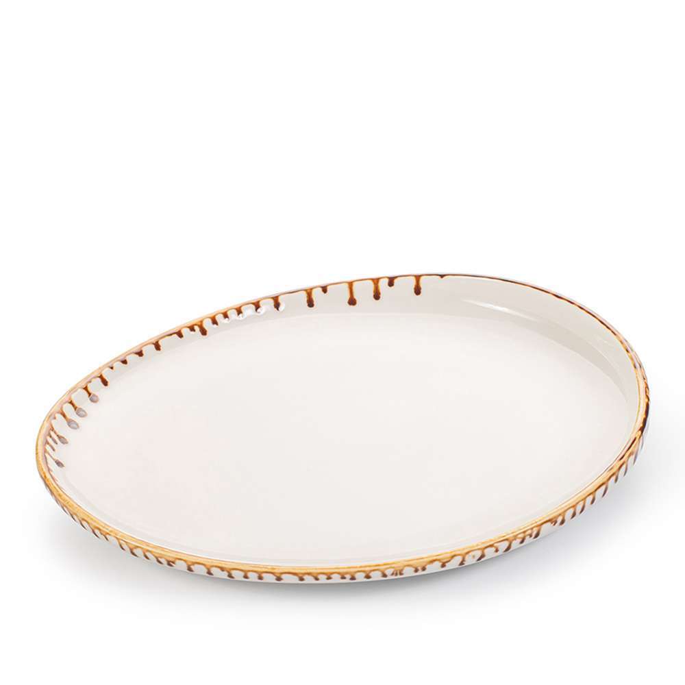 Тарелка овальная Ariane Retro elevated 25X22.3 см caramel ARTARNC61101007 - Фото 1