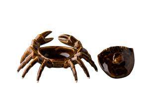 Емкость для подачи, салатник с крышкой Studio Raw Crab 26X17.5Xh6 см brown RD19170